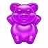 Osito de gominola morado
